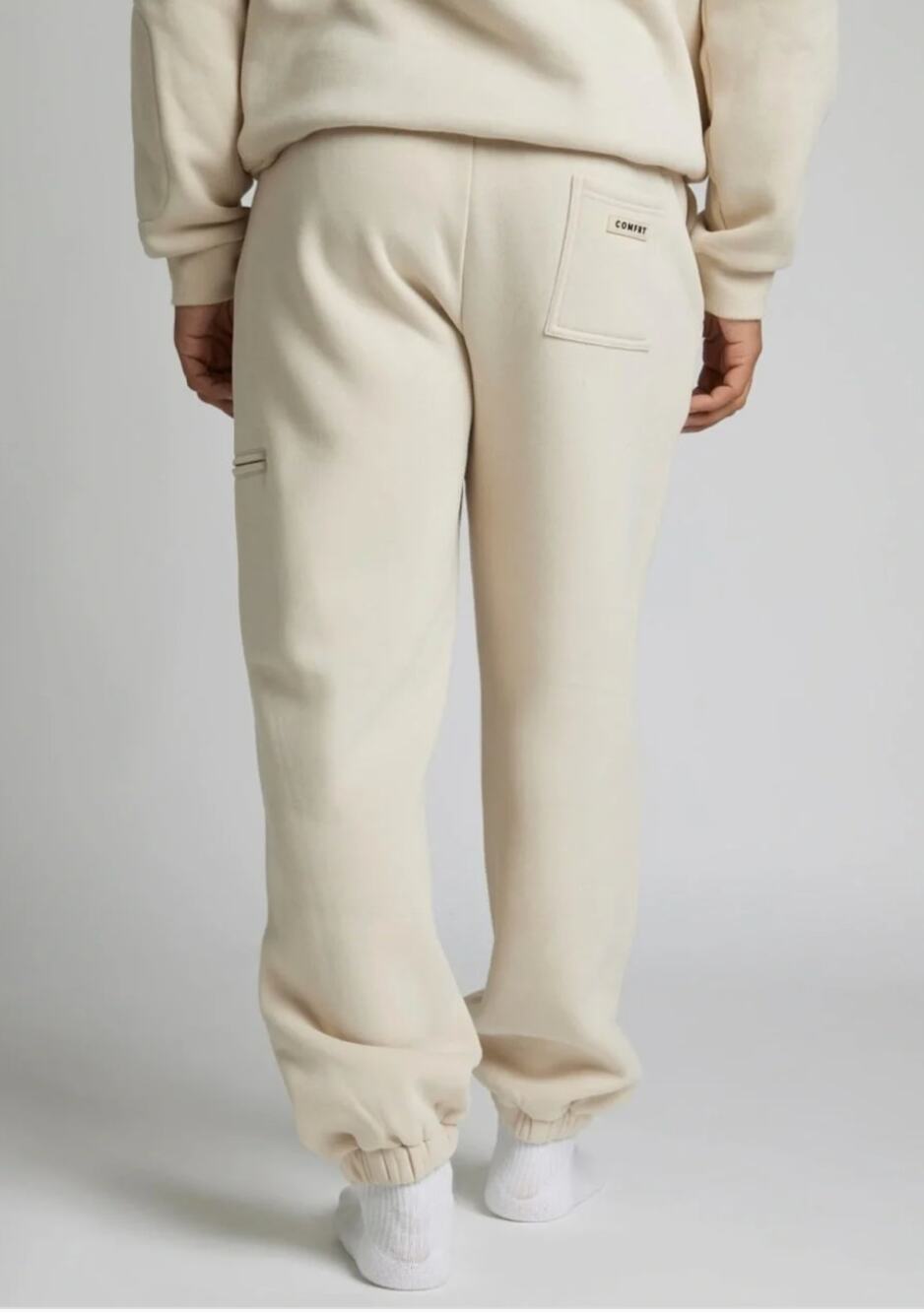 COMFRT Airplane Mode Travel Sweatpants Bone Cream Lounge Basic Size Medium